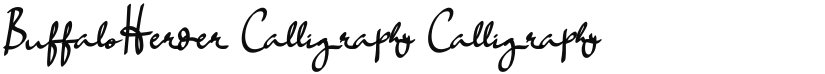 BuffaloHerder Calligraphy font download