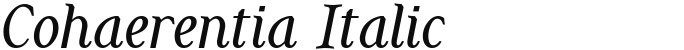 Cohaerentia Italic