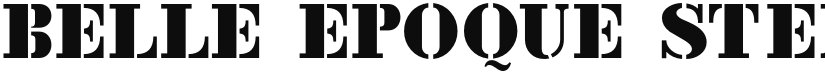 Belle Epoque Stencil JNL font download