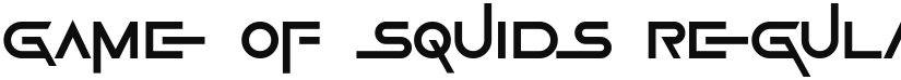 Game Of Squids font download