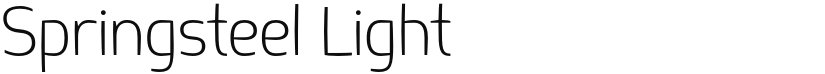 Springsteel Light font download