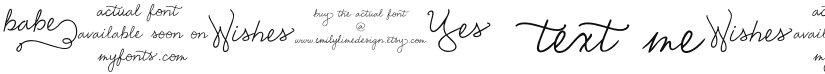 Emily Lime Words font download