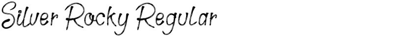 Silver Rocky font download