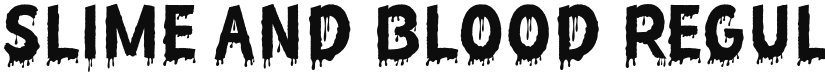 Slime and Blood font download