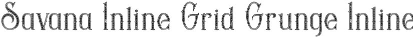 Savana Inline Grid Grunge font download