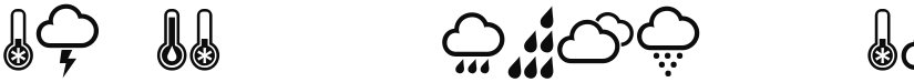 Weather Symbols font download