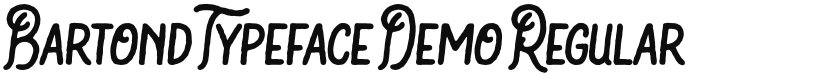 Bartond Typeface Demo font download