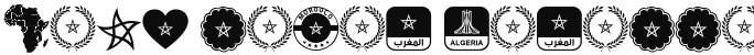 Font color Morocco Algeria 2018 Regular