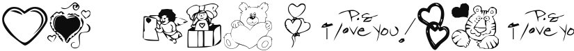 KR Valentine Dings 2002 font download