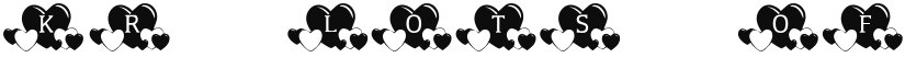 KR Lots Of Hearts font download