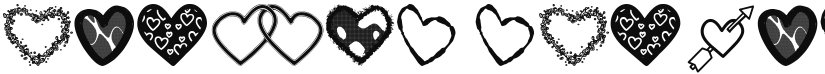 Hearts Shapes Tfb font download