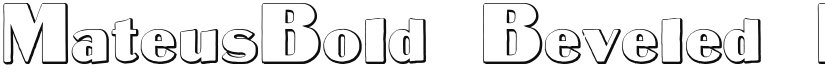 MateusBold Beveled font download