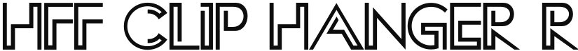 HFF Clip Hanger font download