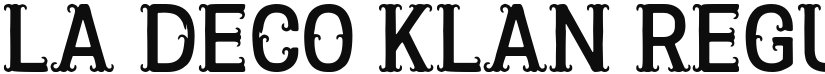 La Deco Klan font download