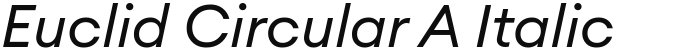 Euclid Circular A Italic
