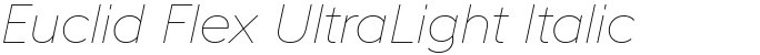 Euclid Flex UltraLight Italic