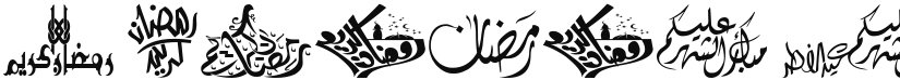Felicitation Arabic_Ramadan font download