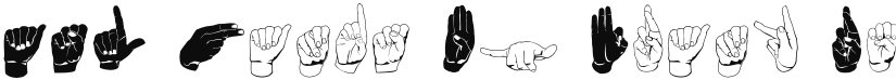 ASL Hands By Frank font download