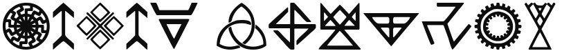 Pagan Symbols font download