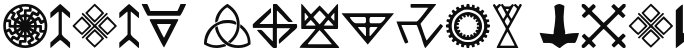Pagan Symbols Regular