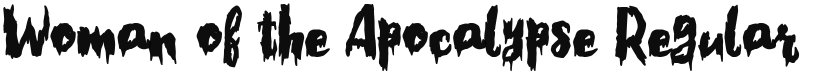 Woman of the Apocalypse font download