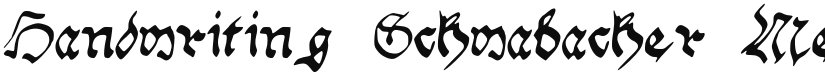 Handwriting_Schwabacher font download