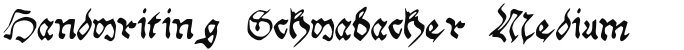 Handwriting_Schwabacher Medium