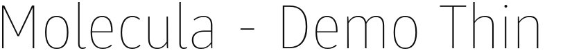 Molecula - Demo font download
