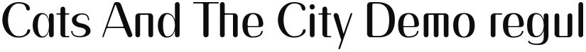 Cats And The City Demo font download
