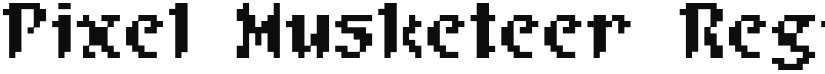 Pixel Musketeer font download