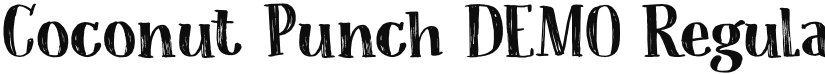 Coconut Punch DEMO font download