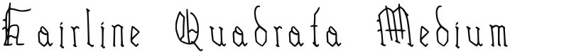 Hairline Quadrata font download