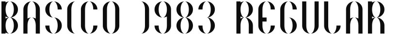 Basico 1983 font download