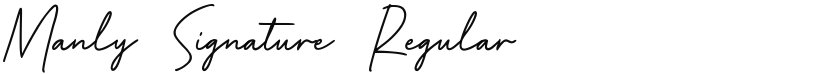 Manly Signature font download