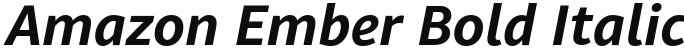 Amazon Ember Bold Italic