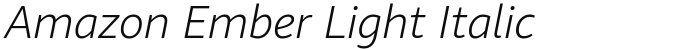 Amazon Ember Light Italic