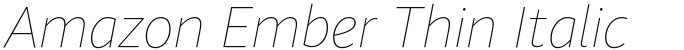 Amazon Ember Thin Italic