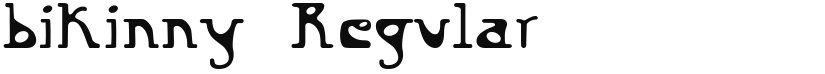 bikinny font download