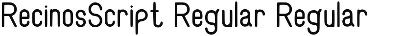 RecinosScript font download
