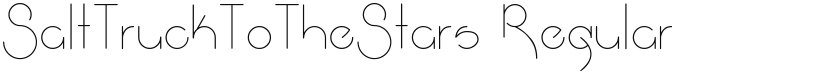 SaltTruckToTheStars font download