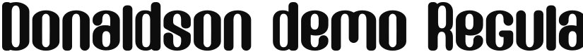 Donaldson demo font download