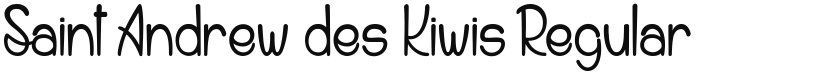 Saint Andrew des Kiwis font download