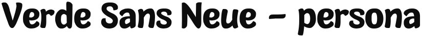 Verde Sans Neue - personal use font download