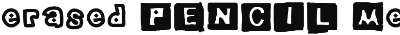 erased PENCIL font download