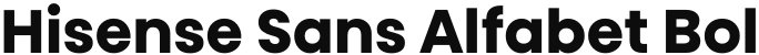 Hisense Sans Alfabet Bold