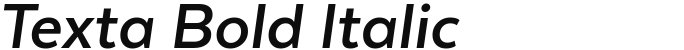 Texta Bold Italic