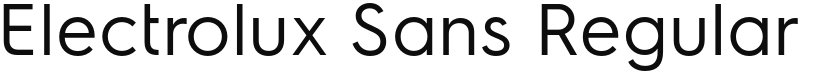 Electrolux Sans font download