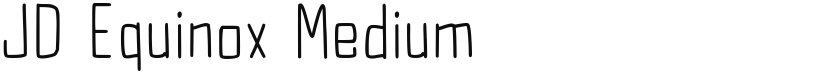 JD Equinox font download