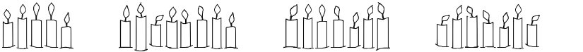 Happy Birthday Candles font download