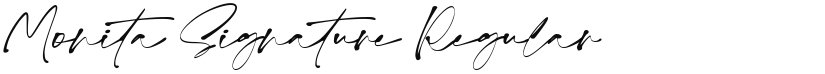 Monita Signature font download
